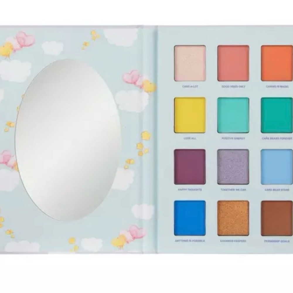 New Care Bears Pastel Rainbow Eyeshadow Palette - Lavender Pink Blue - Picture 3 of 6